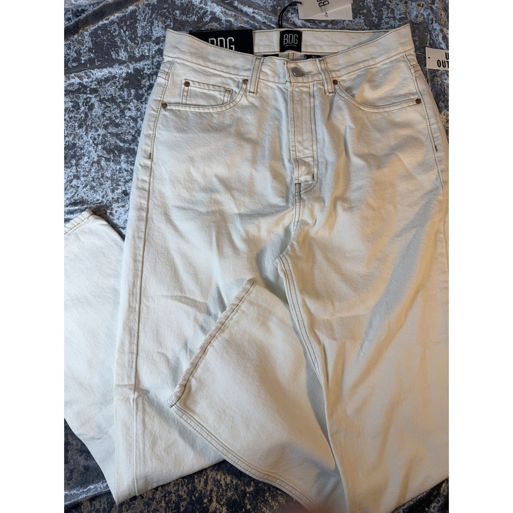 BDG Urban Outfitters Cowboy Jean Womens 30x30 Cream Straight Leg NWT